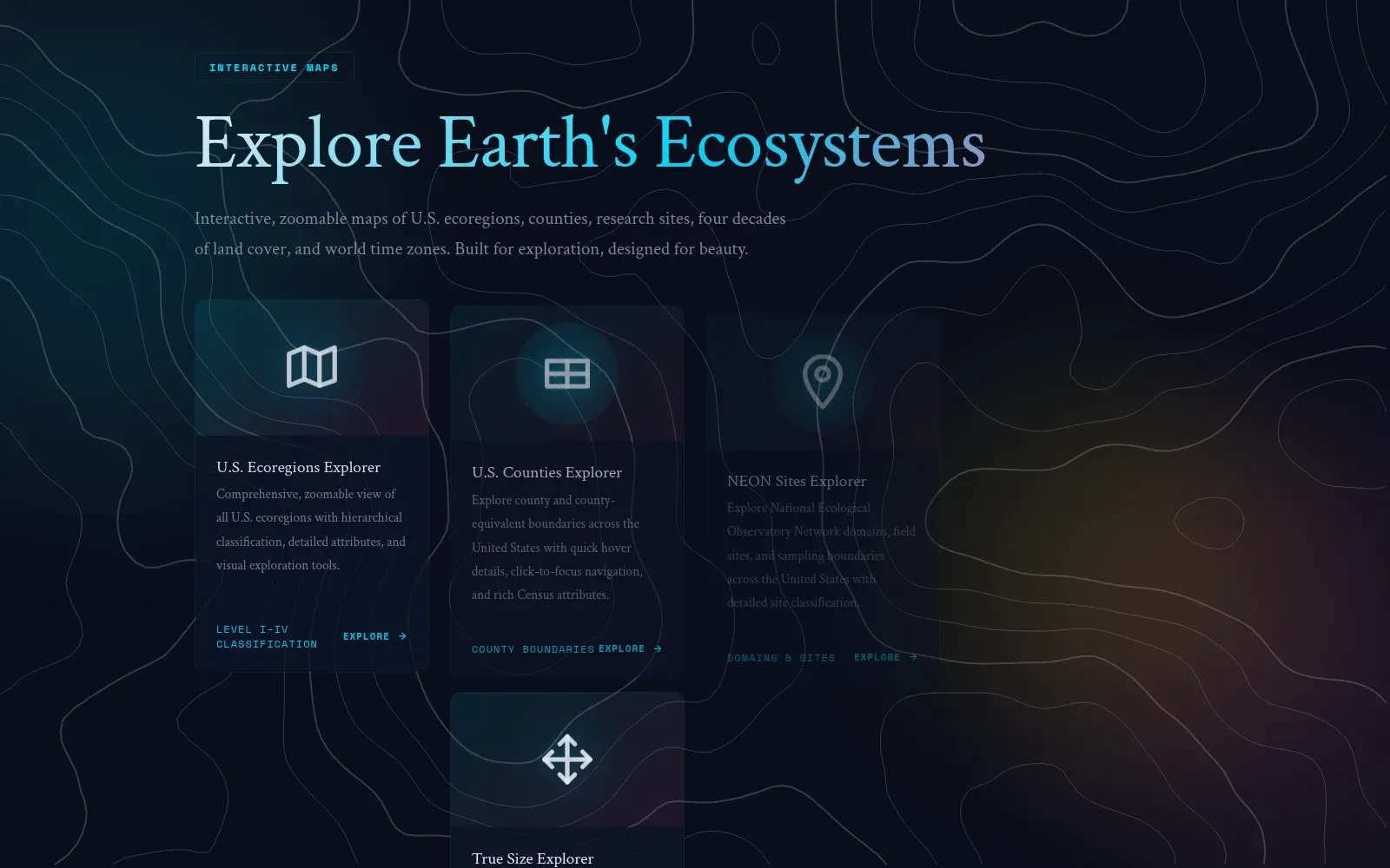 Interactive map gallery